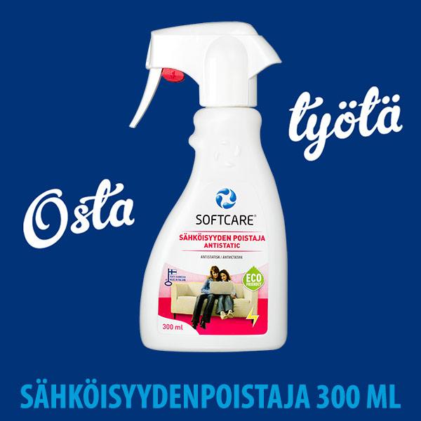 Softcare Sähköisyydenpoistaja 300 ml