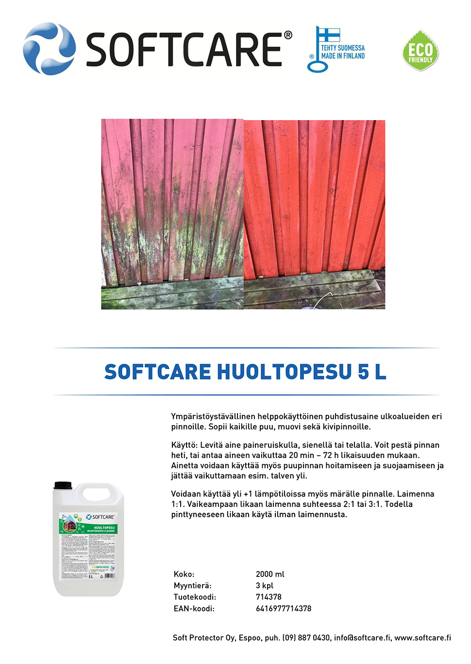 Softcare Huoltopesu