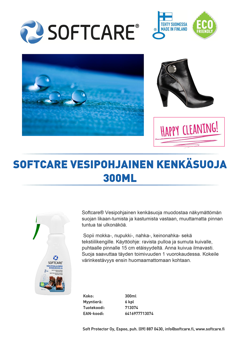 Softcare Vesipohjainen kenkäsuoja